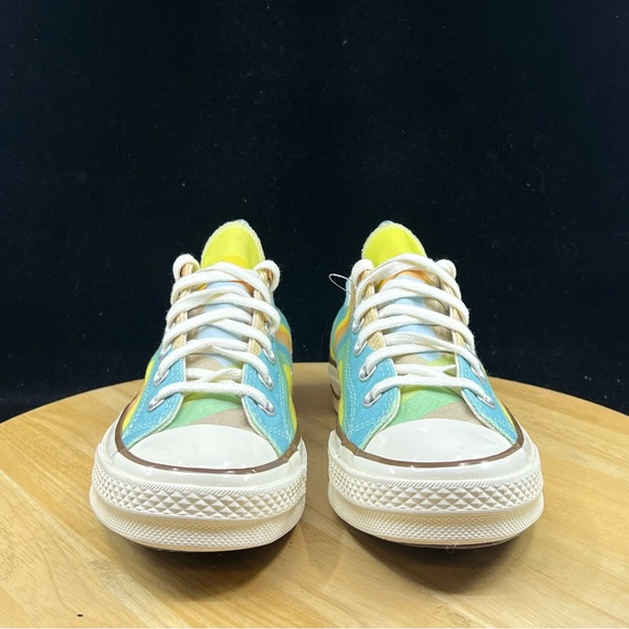 Converse All Star Rainbow Glitter Lo-Pro Lace-Up Sneakers Women's Size 8 - Picture 6 of 10
